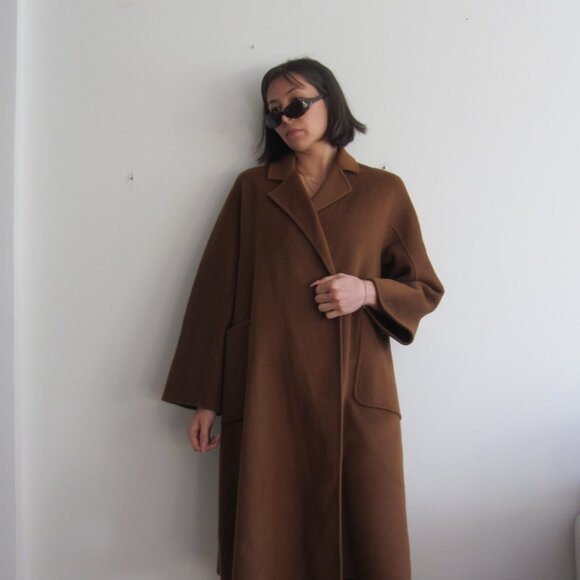 Sylvia Wang 100% wool cape-style coat 🤎 - Picture 5 of 7